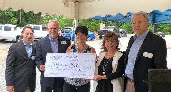 Donation presentation to Canandaigua ARC, June 2018.